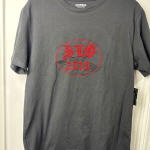 Express black and Red Short Sleeve Tee